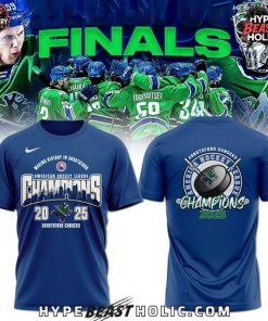 Abbotsford Canucks 2025 AHL Champions Blue T-shirt