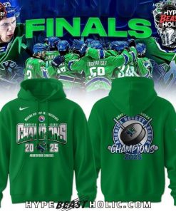 Abbotsford Canucks 2025 AHL Champions Green Hoodie