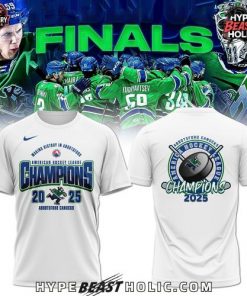 Abbotsford Canucks 2025 AHL Champions White T-Shirt