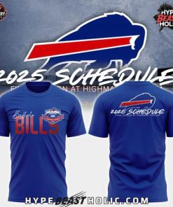 Buffalo Bills 2025 Final Season at Highmark Stadium Schedule T-Shirt