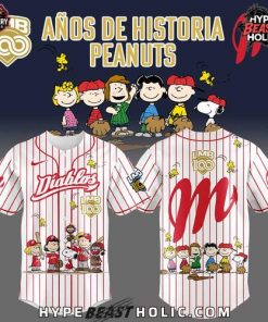 Diablos Peanuts 100 Years LMB Special Baseball Jersey