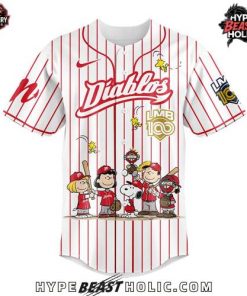 Diablos Peanuts 100 Years LMB Special Baseball Jersey
