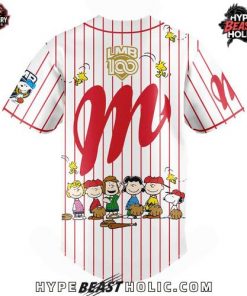 Diablos Peanuts 100 Years LMB Special Baseball Jersey 3