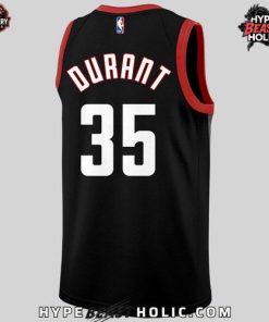 Kevin Durant Houston Rockets 35 Black Version Basketball Jersey 3