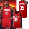 Kevin Durant Houston Rockets #35 White Version Basketball Jersey