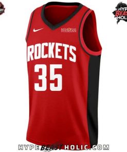 Kevin Durant Houston Rockets 35 Red Version Basketball Jersey 3