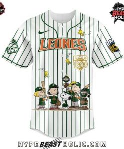 Leones Peanuts 100 Years LMB Edition Baseball Jersey