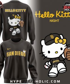 San Diego Padres Hello Kitty Night Limited Edition Crewneck Sweatshirt