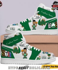 Boston Celtic Spirit Custom Air Jordan 1 Sneakers