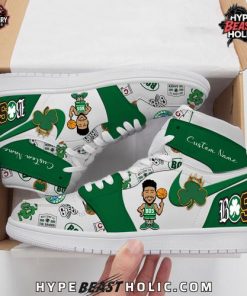 Boston Celtic Spirit Custom Air Jordan 1 Sneakers