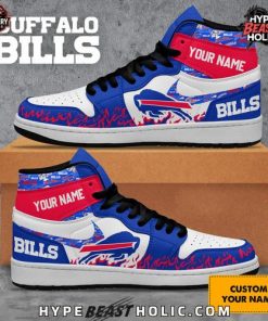 Buffalo Bills Collab Nike Custom Name  Air Jordan 1
