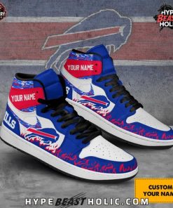 Buffalo Bills Collab Nike Custom Name  Air Jordan 1
