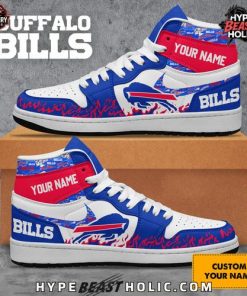 Buffalo Bills Collab Nike Custom Name Air Jordan 1 3
