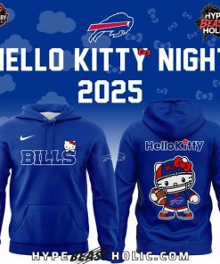Buffalo Bills x Hello Kitty 2025 Blue Hoodie
