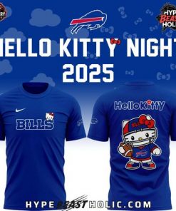 Buffalo Bills x Hello Kitty 2025 Blue T-Shirt