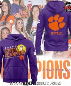 Clemson Tigers 2025 ACC Softball Champions Limited Hoodie
