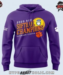 Clemson Tigers 2025 ACC Softball Champions Limited Hoodie