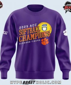Clemson Tigers 2025 ACC Softball Champions Limited Sweatshirt