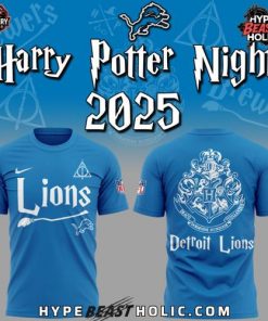 Detroit Lions x Harry Potter Night 2025 T-Shirt