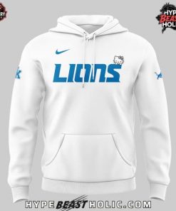 Detroit Lions x Hello Kitty 2025 White Hoodie