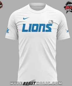 Detroit Lions x Hello Kitty 2025 White T-Shirt