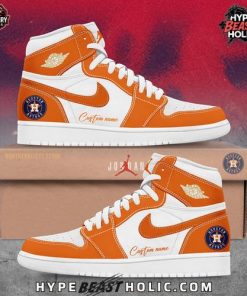 Houston Astros Collab Nike Custom Name Air Jordan 1 Shoes