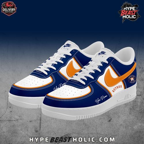 Houston Atros Collab Nike Custom Name Air Force 1 Shoes Houston Atros Collab Nike Custom Name Air Force 1 Shoes
