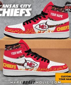 Kansas City Chiefs Collab Nike Custom Name  Air Jordan 1