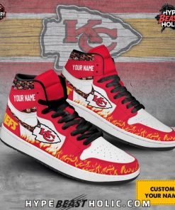 Kansas City Chiefs Collab Nike Custom Name  Air Jordan 1