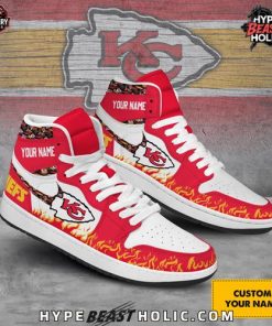 Kansas City Chiefs Collab Nike Custom Name Air Jordan 1 4