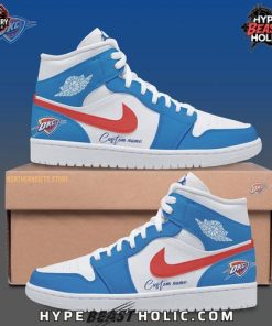 Oklahoma City Thunder X Nike Custom Name Air Jordan 1