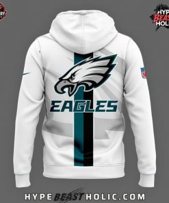 Philadelphia Eagles NFL 2025 New White Hoodie 3