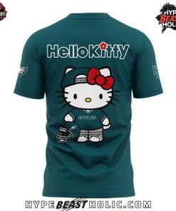 Philadelphia Eagles x Hello Kitty 2025 Green T Shirt 3